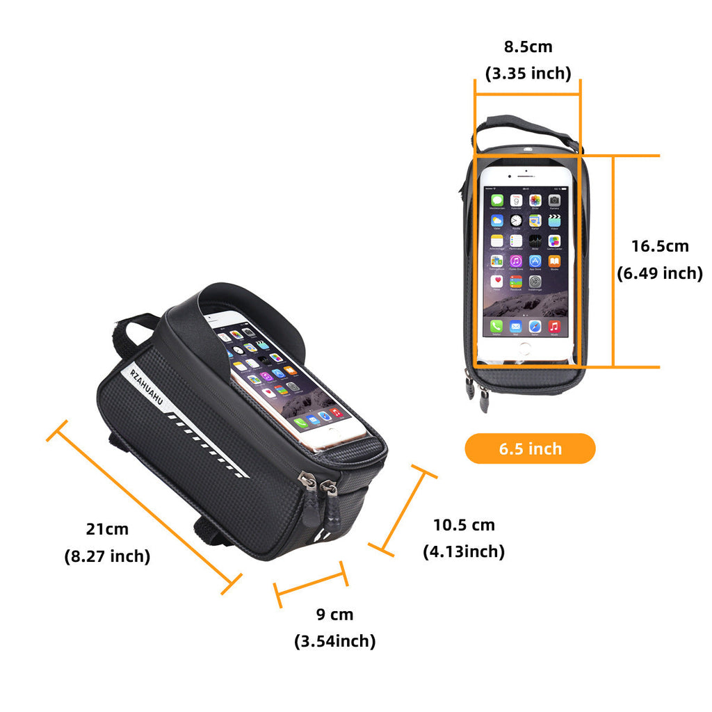 New Product Upper Tube Bag Mountain Bike Road Bicycle Bag Front Beam Bag Head Bag Mobile Phone Bag Waterproof Saddle Bag