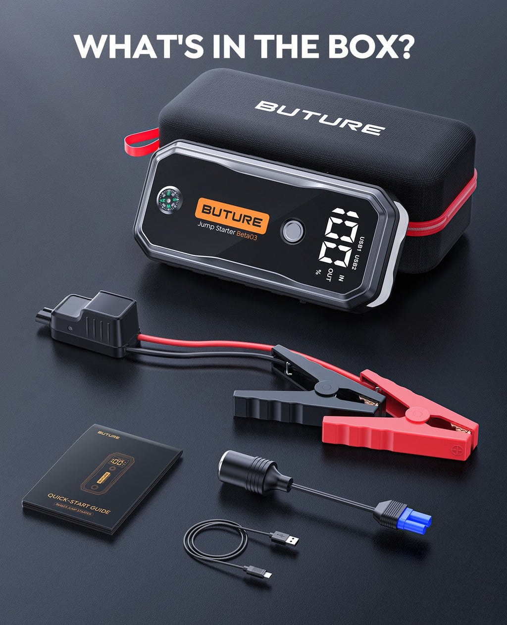 Buture Beta03 Car Battery Jump Starter 5000A